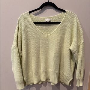 Lucky Brand V-Neck Sweater - Soft Green